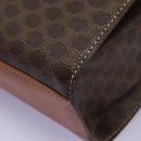 CELINE Macadam Canvas Shoulder Bag PVC Leather Brown Gold Auth EC038-16