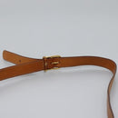 CELINE Macadam Canvas Shoulder Bag PVC Leather Brown Gold Auth EC038-9