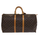 LOUIS VUITTON Monogram Keepall 55 Boston Bag M41424 LV Auth EC039-2
