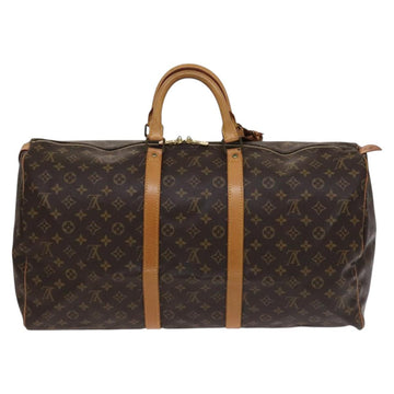 LOUIS VUITTON Monogram Keepall 55 Boston Bag M41424 LV Auth EC039 - 0