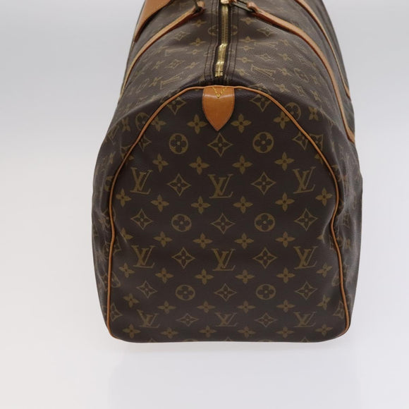 LOUIS VUITTON Monogram Keepall 55 Boston Bag M41424 LV Auth EC039