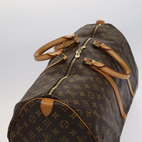 LOUIS VUITTON Monogram Keepall 55 Boston Bag M41424 LV Auth EC039