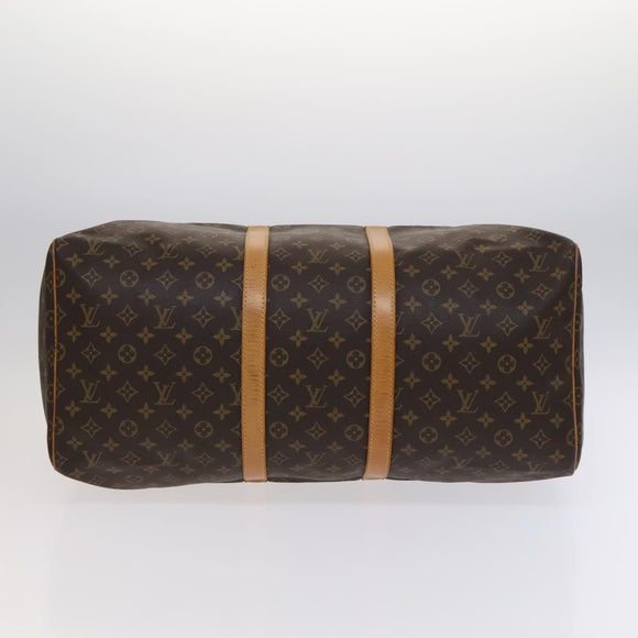 LOUIS VUITTON Monogram Keepall 55 Boston Bag M41424 LV Auth EC039