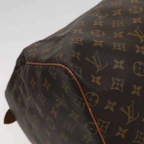 LOUIS VUITTON Monogram Keepall 55 Boston Bag M41424 LV Auth EC040