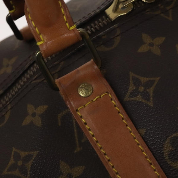 LOUIS VUITTON Monogram Keepall 55 Boston Bag M41424 LV Auth EC040