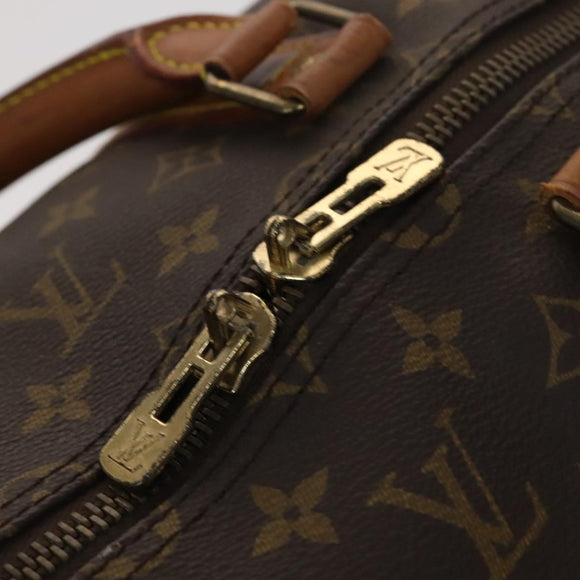 LOUIS VUITTON Monogram Keepall 55 Boston Bag M41424 LV Auth EC040