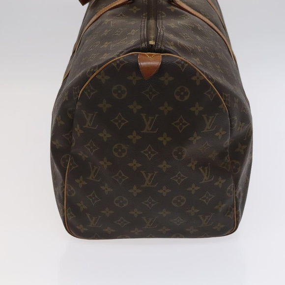 LOUIS VUITTON Monogram Keepall 55 Boston Bag M41424 LV Auth EC040