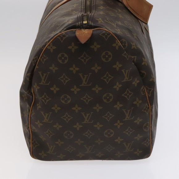 LOUIS VUITTON Monogram Keepall 55 Boston Bag M41424 LV Auth EC040