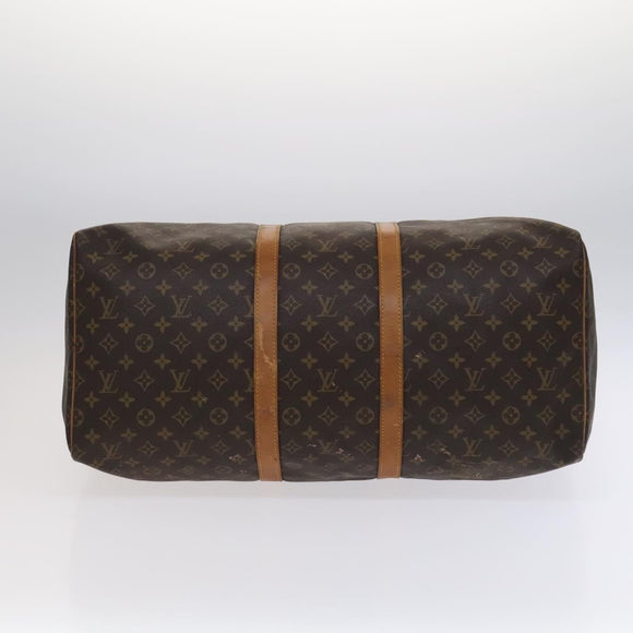 LOUIS VUITTON Monogram Keepall 55 Boston Bag M41424 LV Auth EC040