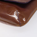 LOUIS VUITTON Monogram Vernis Thompson Street Bag Viole M91095 LV Auth EC046-14