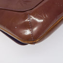 LOUIS VUITTON Monogram Vernis Thompson Street Bag Viole M91095 LV Auth EC046-17