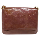 LOUIS VUITTON Monogram Vernis Thompson Street Bag Viole M91095 LV Auth EC046-13