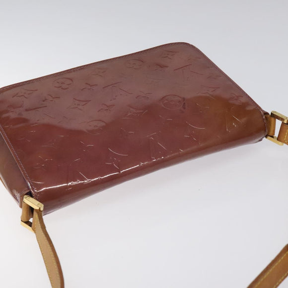 LOUIS VUITTON Monogram Vernis Thompson Street Bag Viole M91095 LV Auth EC046