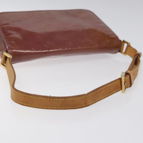 LOUIS VUITTON Monogram Vernis Thompson Street Bag Viole M91095 LV Auth EC046