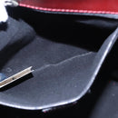 BURBERRY Nova Check Shoulder Bag PVC Beige Wine Red Silver Auth EC077-22