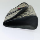GUCCI GG Supreme Sherry Line Clutch Bag PVC Red Navy 156 01 030 Auth EC080-3