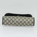 GUCCI GG Supreme Sherry Line Clutch Bag PVC Red Navy 156 01 030 Auth EC080-6