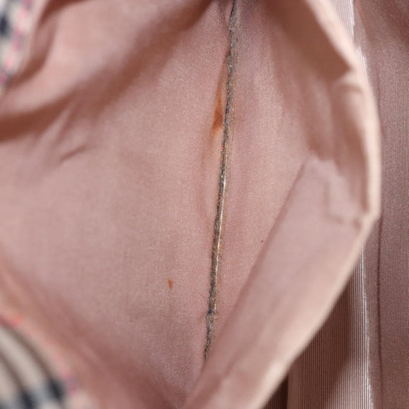 Burberrys Nova Check Shoulder Bag Canvas Beige Red gold Auth EC082