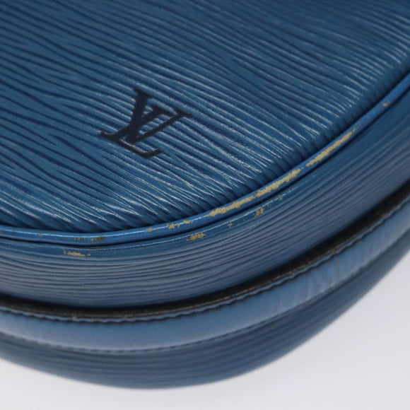 LOUIS VUITTON Epi June Feuille Shoulder Bag Blue M52155 LV Auth EC084