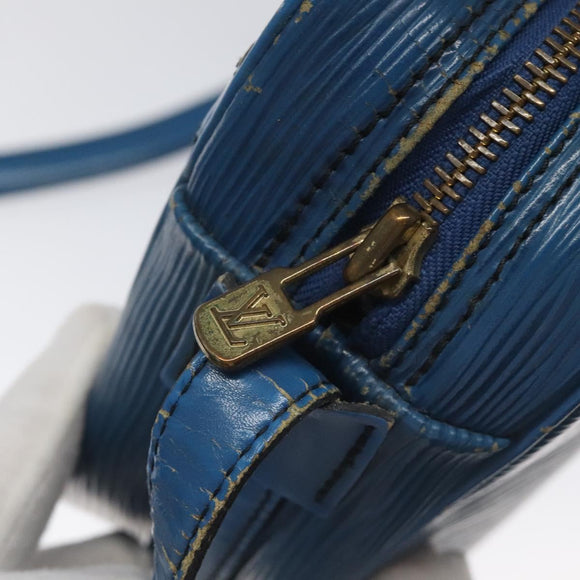 LOUIS VUITTON Epi June Feuille Shoulder Bag Blue M52155 LV Auth EC084