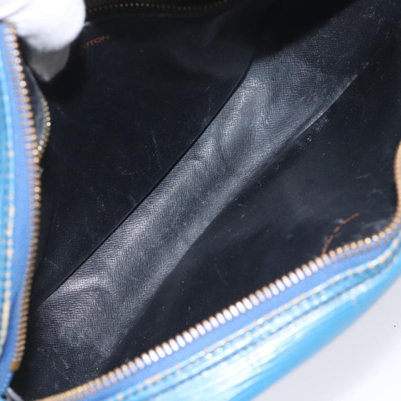 LOUIS VUITTON Epi June Feuille Shoulder Bag Blue M52155 LV Auth EC084