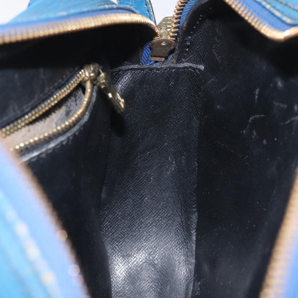 LOUIS VUITTON Epi June Feuille Shoulder Bag Blue M52155 LV Auth EC084