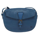 LOUIS VUITTON Epi June Feuille Shoulder Bag Blue M52155 LV Auth EC084-13