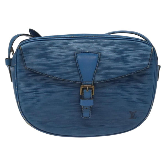LOUIS VUITTON Epi June Feuille Shoulder Bag Blue M52155 LV Auth EC084