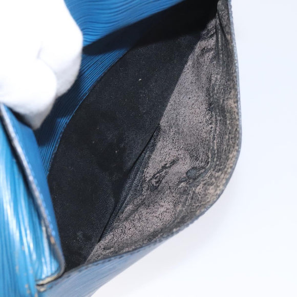 LOUIS VUITTON Epi June Feuille Shoulder Bag Blue M52155 LV Auth EC084