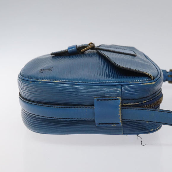 LOUIS VUITTON Epi June Feuille Shoulder Bag Blue M52155 LV Auth EC084