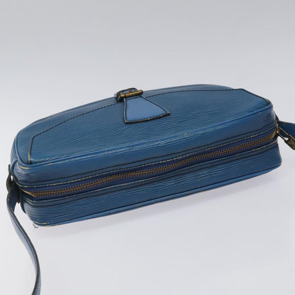 LOUIS VUITTON Epi June Feuille Shoulder Bag Blue M52155 LV Auth EC084