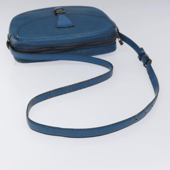LOUIS VUITTON Epi June Feuille Shoulder Bag Blue M52155 LV Auth EC084