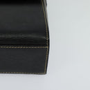 CELINE Shoulder Bag Leather Black Auth EC092-14