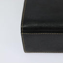 CELINE Shoulder Bag Leather Black Auth EC092-15