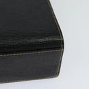 CELINE Shoulder Bag Leather Black Auth EC092-16