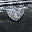 CELINE Shoulder Bag Leather Black Auth EC092-12