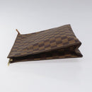 LOUIS VUITTON Damier Ebene Poche Toilette 26 Pouch N47543 LV Auth EC1007-4