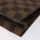 LOUIS VUITTON Damier Ebene Poche Toilette 26 Pouch N47543 LV Auth EC1007-7