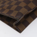 LOUIS VUITTON Damier Ebene Poche Toilette 26 Pouch N47543 LV Auth EC1007-14