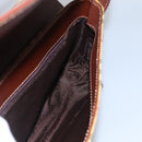 BURBERRY Nova Check Shoulder Bag PVC Leather Beige Auth EC1010-18