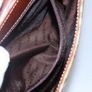 BURBERRY Nova Check Shoulder Bag PVC Leather Beige Auth EC1010-12