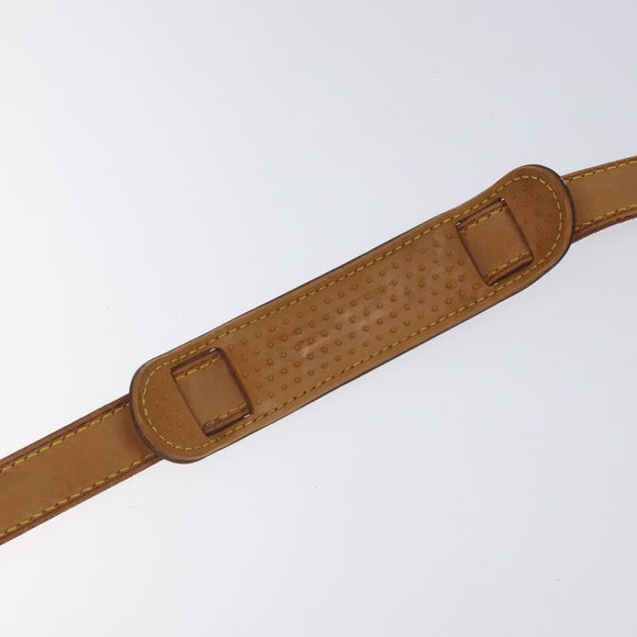 LOUIS VUITTON Adjustable Shoulder Strap Leather 35.4""-42.5"" Beige Auth EC1013