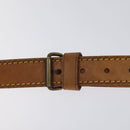 LOUIS VUITTON Adjustable Shoulder Strap Leather 35.4""-42.5"" Beige Auth EC1013-8