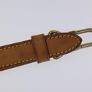 LOUIS VUITTON Adjustable Shoulder Strap Leather 35.4""-42.5"" Beige Auth EC1013-9