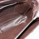 CELINE C Sulky Shoulder Bag Canvas Beige Auth EC1017-18