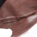 CELINE C Sulky Shoulder Bag Canvas Beige Auth EC1017-21