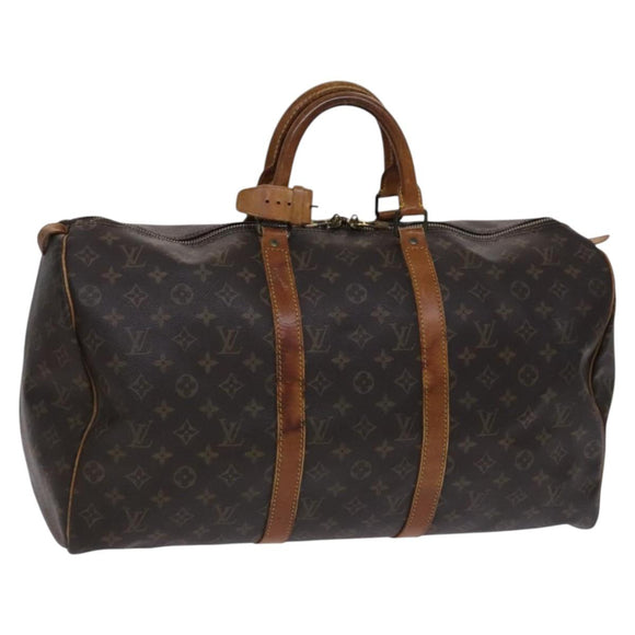 LOUIS VUITTON Monogram Keepall 50 Boston Bag M41426 LV Auth EC1019