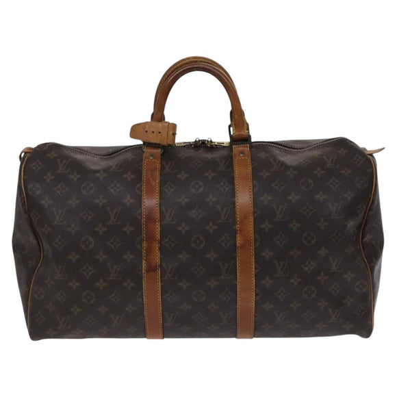 LOUIS VUITTON Monogram Keepall 50 Boston Bag M41426 LV Auth EC1019