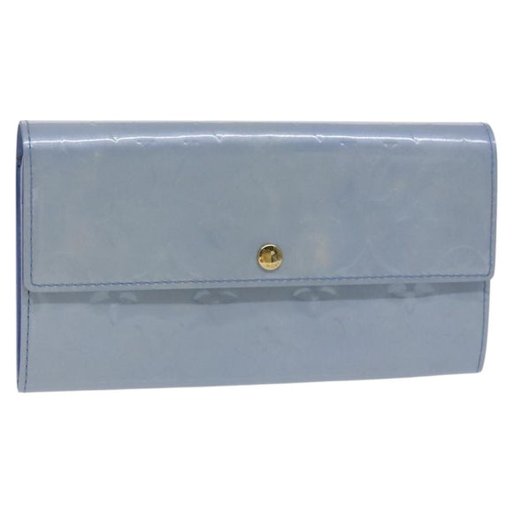 LOUIS VUITTON Vernis Pochette Porte Monnaie Credit Lavande M91235 LV Auth EC1023