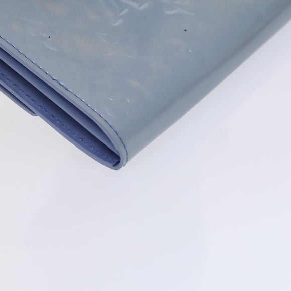 LOUIS VUITTON Vernis Pochette Porte Monnaie Credit Lavande M91235 LV Auth EC1023